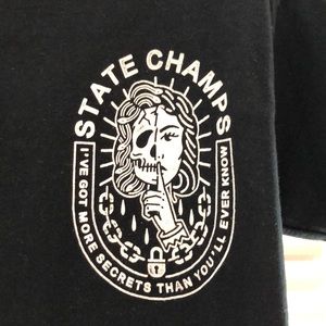state champs black band tee